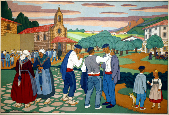 Cuadro de una romería de Arrue Cuadro de una romería de Arrue